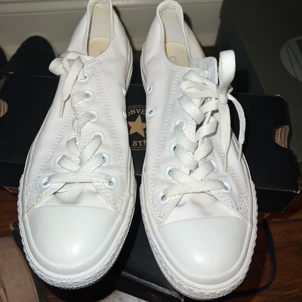 All White Converse